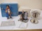 3 Norman Rockwell Figurines including 1980 Annual Mini Plate, 