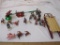 Lot of Christmas Display Pieces and People, many Lemax, 1 lb 5 oz