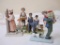 4 Norman Rockwell Collectible Porcelain Figures including 