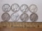 8 US Silver Coins Mercury Dimes from 1923-1944, 19.6 g