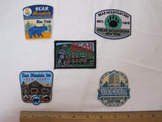 5 Patches from Bear Mountain New York, 1 oz