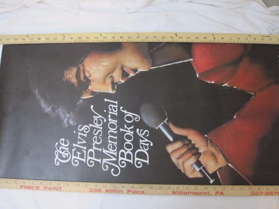 The Elvis Presley Memorial Book of Days Large Size Calendar from 1978, pages are detached and