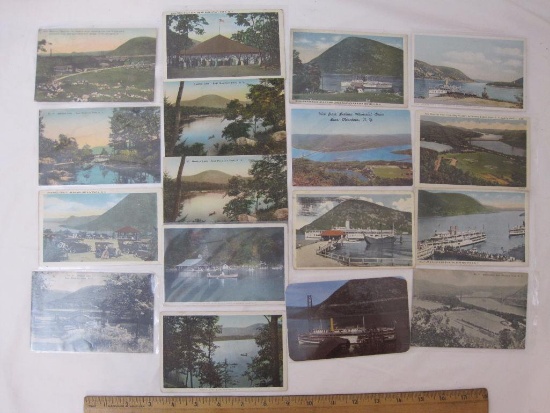 Lot of Vintage Bear Mountain New York Postcards, 1920s-1950s, 4 oz