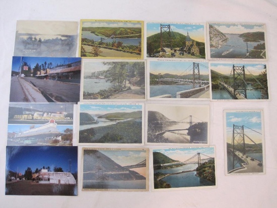 Lot of Vintage Bear Mountain New York Postcards including Red Apple Rest Pictures, 5 oz