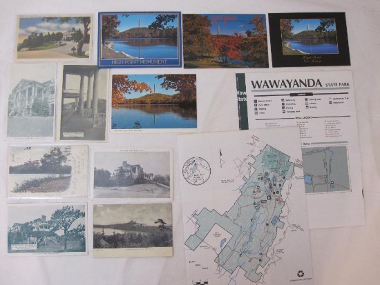 Lot of Vintage High Point Park New Jersey Postcards and Map, 5 oz
