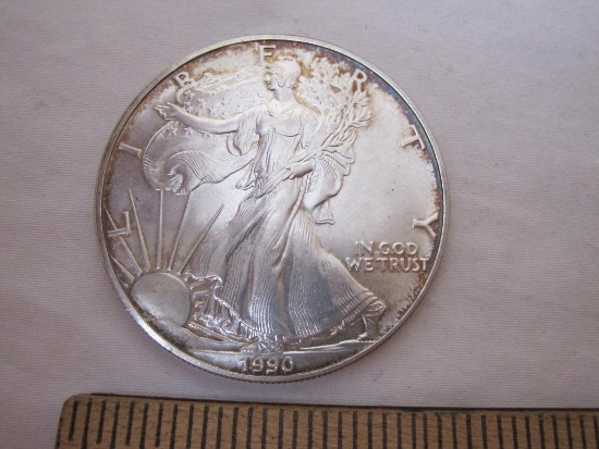 1990 US Walking Liberty Silver Dollar Coin, 31.4 g