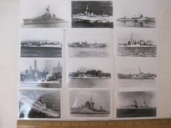 12 Vintage Black & White Naval Photographs, 2 oz