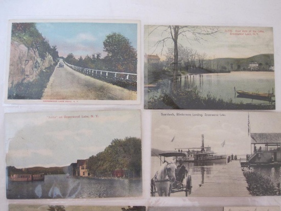Lot of Vintage Postcards from Greenwood Lake New York/New Jersey including Chapel Island from