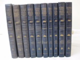 Pictorial History of the Second World War, Volumes 1-10, hardcover books copyright 1944-1949, Wise &