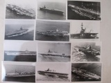 12 Vintage Black & White Naval Photographs from 1940s-1980s, 2 oz