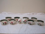 Lot of Thistle Stangl Pottery including 8 coffee cups and salt/pepper shaker set, 5 lbs