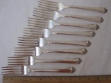 8 Vintage Dinner Forks Rogers Bros STARLIGHT by International Silver, reinforced silverplate, 1950s,