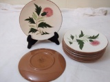 8 Bread/Dessert Plates Thistle by Stangl Pottery, 6 1/4