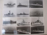 12 Vintage Black & White Naval Photographs from 1940s-1970s, 2 oz