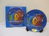 Walt Disney World 2001 Collectible Plate with display stand in original box, 1 lb 1 oz