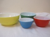 Set of 4 Vintage Pyrex Mixing Bowls, 8 lbs 9 oz