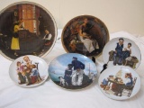 Lot of Norman Rockwell Collectible Plates including 