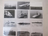 12 Vintage Black & White Naval Photographs from 1940s-1960s, 2 oz