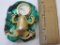 Elgin Frog Clock on a lily pad w/ fly second hand, 5 oz