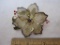 Vintage Christmas Poinsettia Brooch, Marked KC