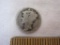 1919 Silver Mercury Dime, too worn to determine possible mint, 2.2 g