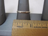 Sterling Silver Love Ring, Size 9.5, marked SS925, 1.9 g