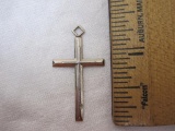 Sterling Silver Cross Pendant, marked .925, 1.3 g