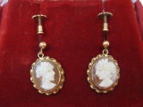 Bartoli & Russo Napoli Cameo earrings