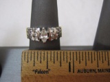 Gold-Filled Faux Diamond Ring, size 6.5, 3.8 g total weight
