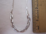 Sterling Silver 18 inch Necklace, 6.7 g