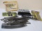 Lot of HO Scale Train Track, Bridges, and Crossing Gate from Bachman, Model Power, and More, 1 lb 11