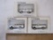 3 HO Scale Custom Decorated Trident Santa Fe Vehicles