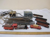 Lot of HO Scale Trains, Tracks, and Transformers