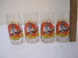 Set of 4 Happy Birthday Bugs Drinking Glasses