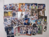 Approximately 30 Chipper Jones (Atlanta Braves) Baseball Cards, various brands, 3 oz