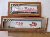 2 TYCO HO Gauge Train Cars including Jell-O and Gerber