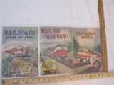 Vintage Bill Bunce Railroad Comic/Picture Story Books