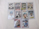 10 Reggie Jackson Baseball Cards, various brands, 4 oz