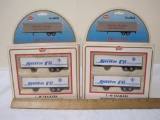2 Packages Model Power HO Scale Santa Fe Trailers, 2 40' Trailers per package, 13 oz