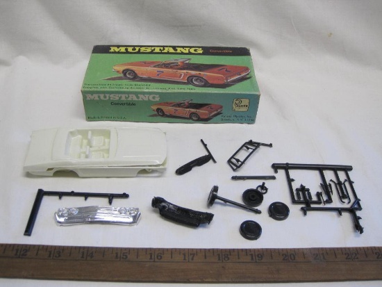 Mustang Convertible All Plastic Scale Model Kit, Palmer Hobb-e Kits, NIB