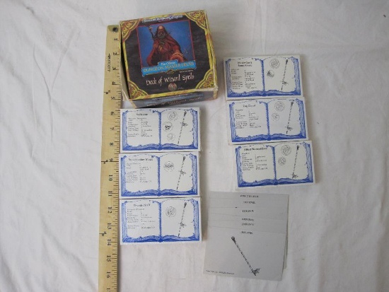 The Official Dungeon Master Decks Game Accessory, Deck of Wizard Spells, decks are sealed, AD&D 2nd