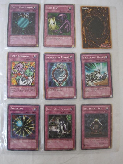 Over 100 Yu-Gi-Oh Trading Cards, with Effect Cards, including Flashbang, Magic Drain, Rare