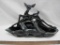 Leaping Fawn TV Lamp Base in Black & Smoke Drip Royal Haeger