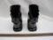 Mid Century Haeger Black Stallion / Horse Bookends, 8.5 in tall, 5.5 wide, 3.5 deep - 4lb