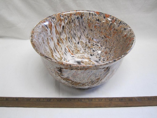 Large Royal Haeger Metallic Sheen Bowl - approx 10 inches in diameter, 5.5 inches deep