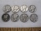 Eight Silver US Mercury dimes, one 1924, one 1927, one 1928, two 1929, two 1934, one 1928D, 19 g