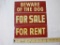 Vintage NOS HY-KO Fine Reflecting Signs including 