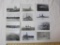 Assortment of 12 vintage black and white Warship photographs, including Alabama, Iowa, Wisconsin and