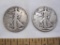 Two Silver US Half Dollars, one 1935, one 1937S, 29.2 g