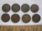 Eight Indian Head US Pennies, three 1897, two 1899, two 1906 and one l905, 24.2 g